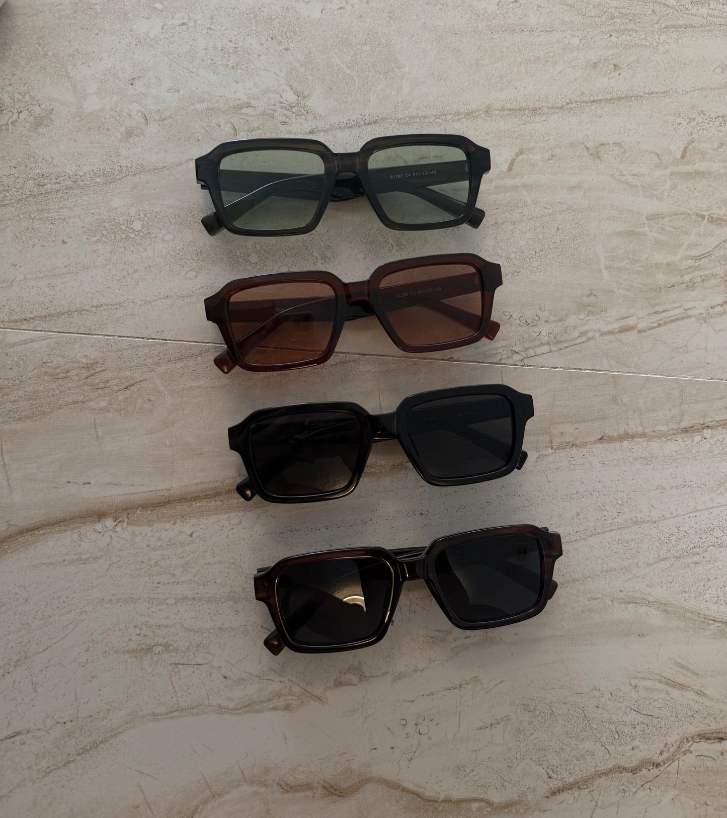 Modern rectangle sunglasses