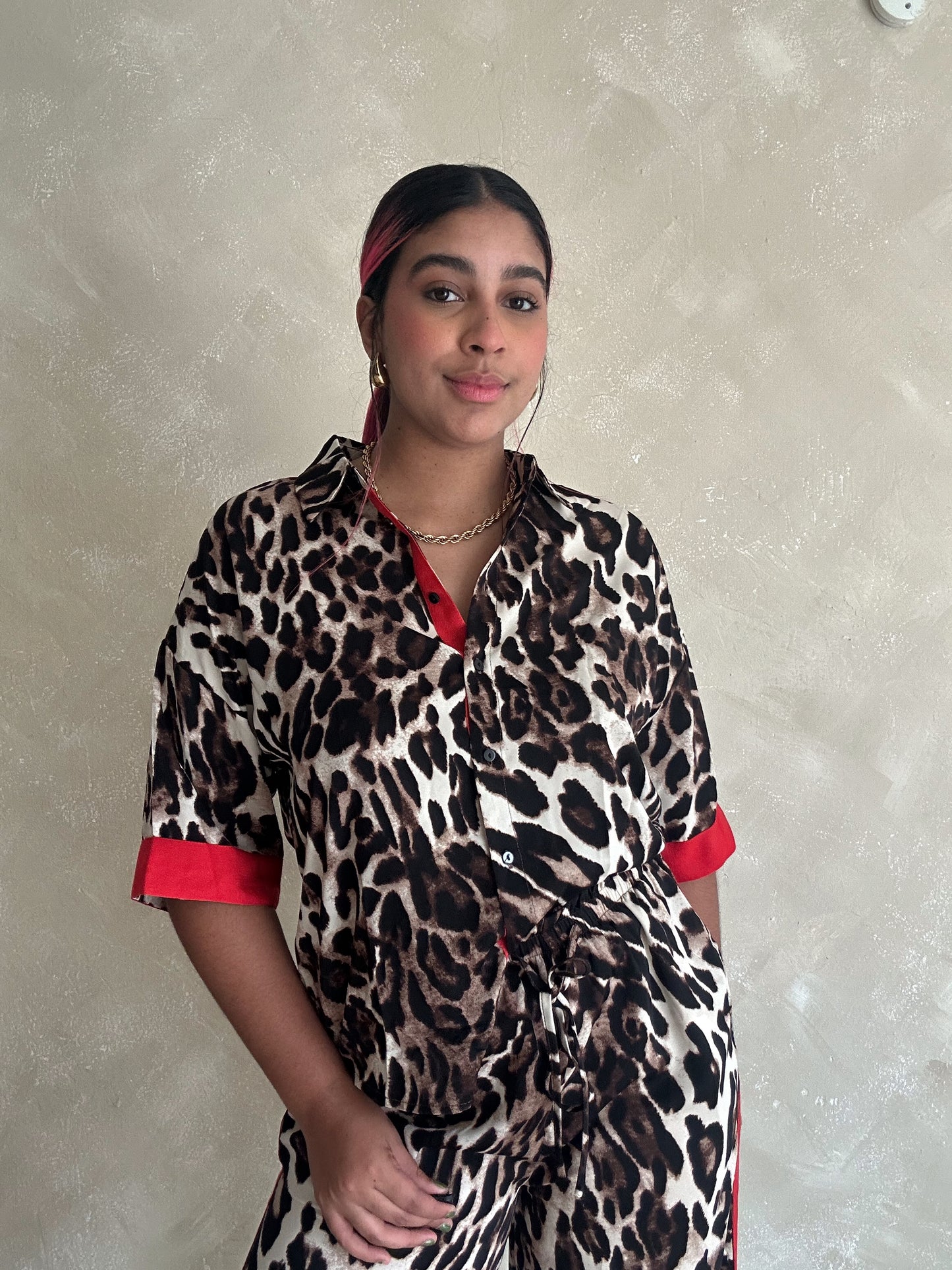 Animal print top