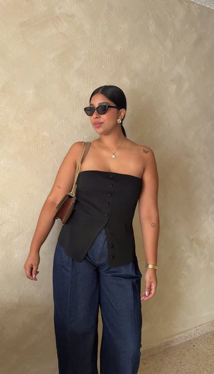 top sin tirantes chic