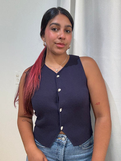 Parte superior azul