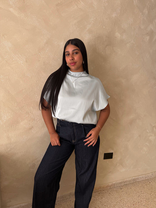 Satin top