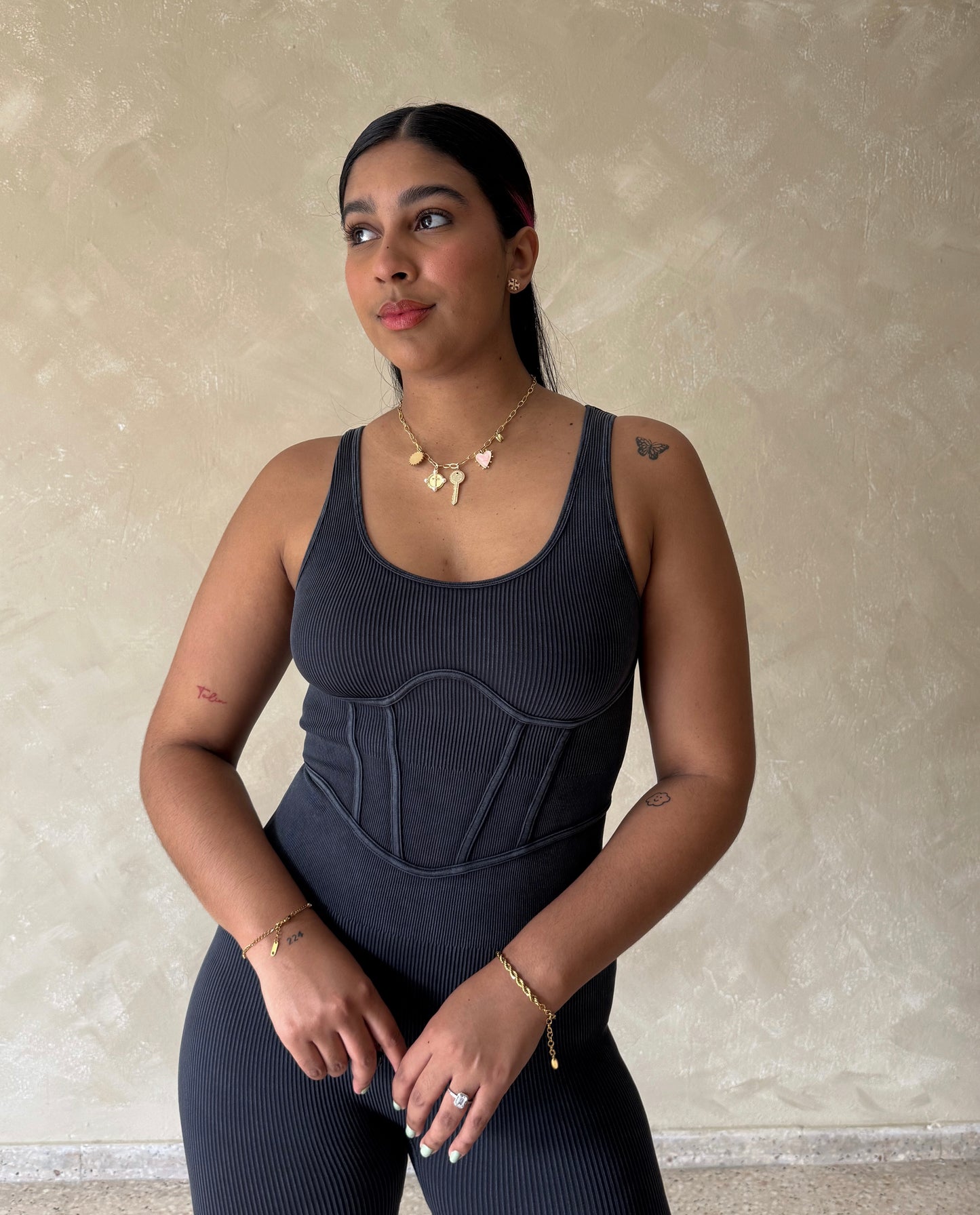 Washed jumpsuit
