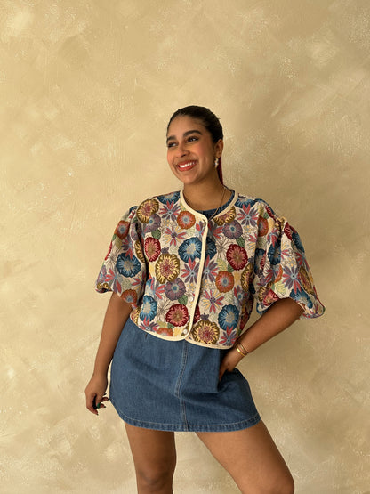 Chaqueta floral