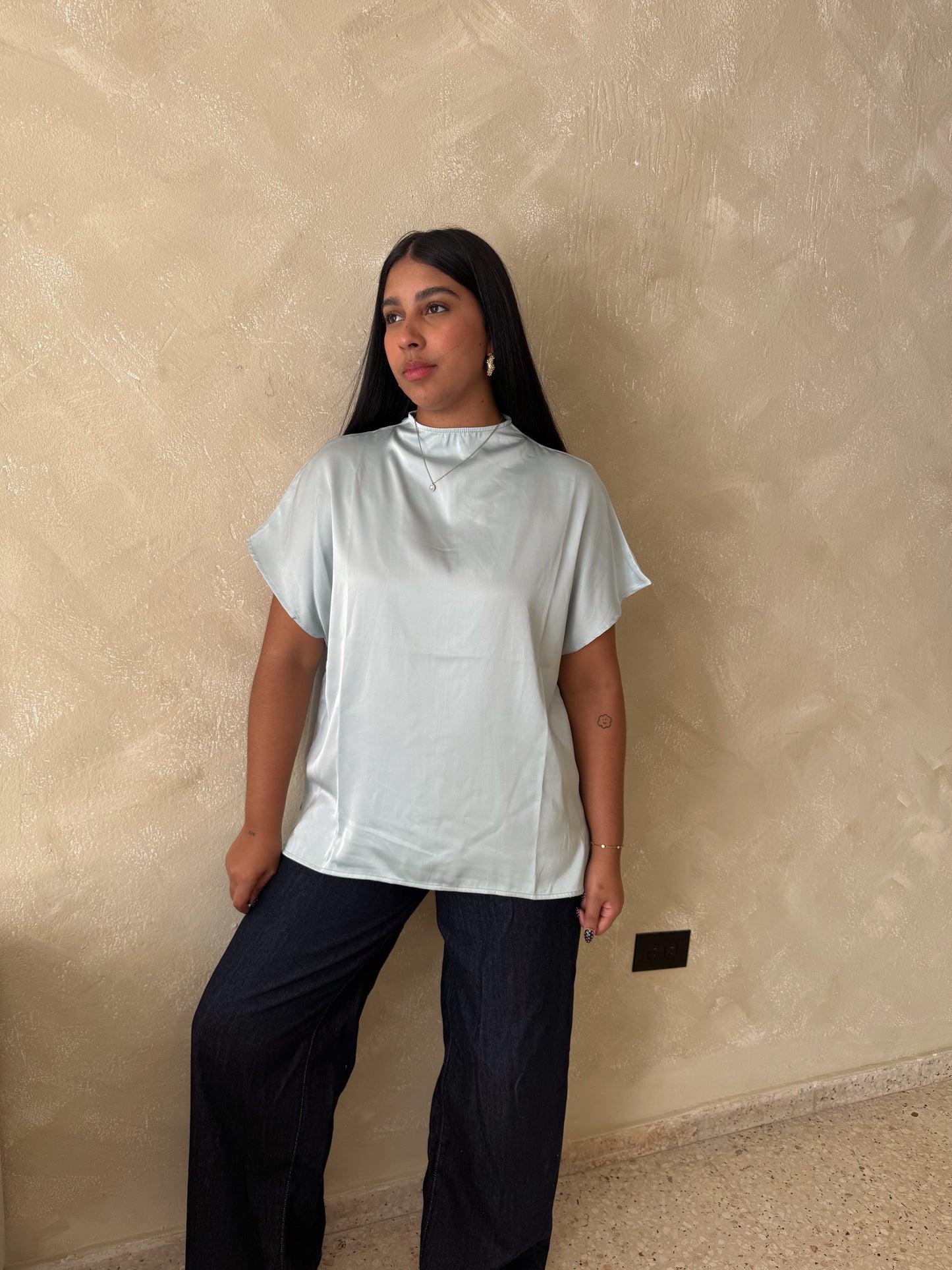 Satin top