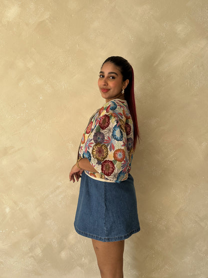 Chaqueta floral